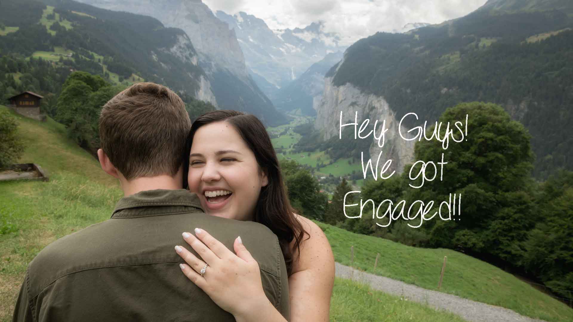 Surprise Engagement Lauterbrunnen