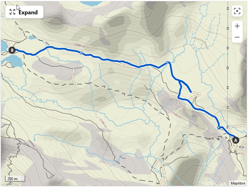 Grindelwald First to Bachalpsee map