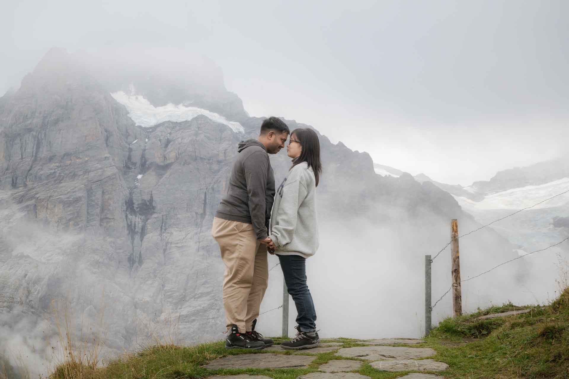 Photo shoot on Grindelwald First