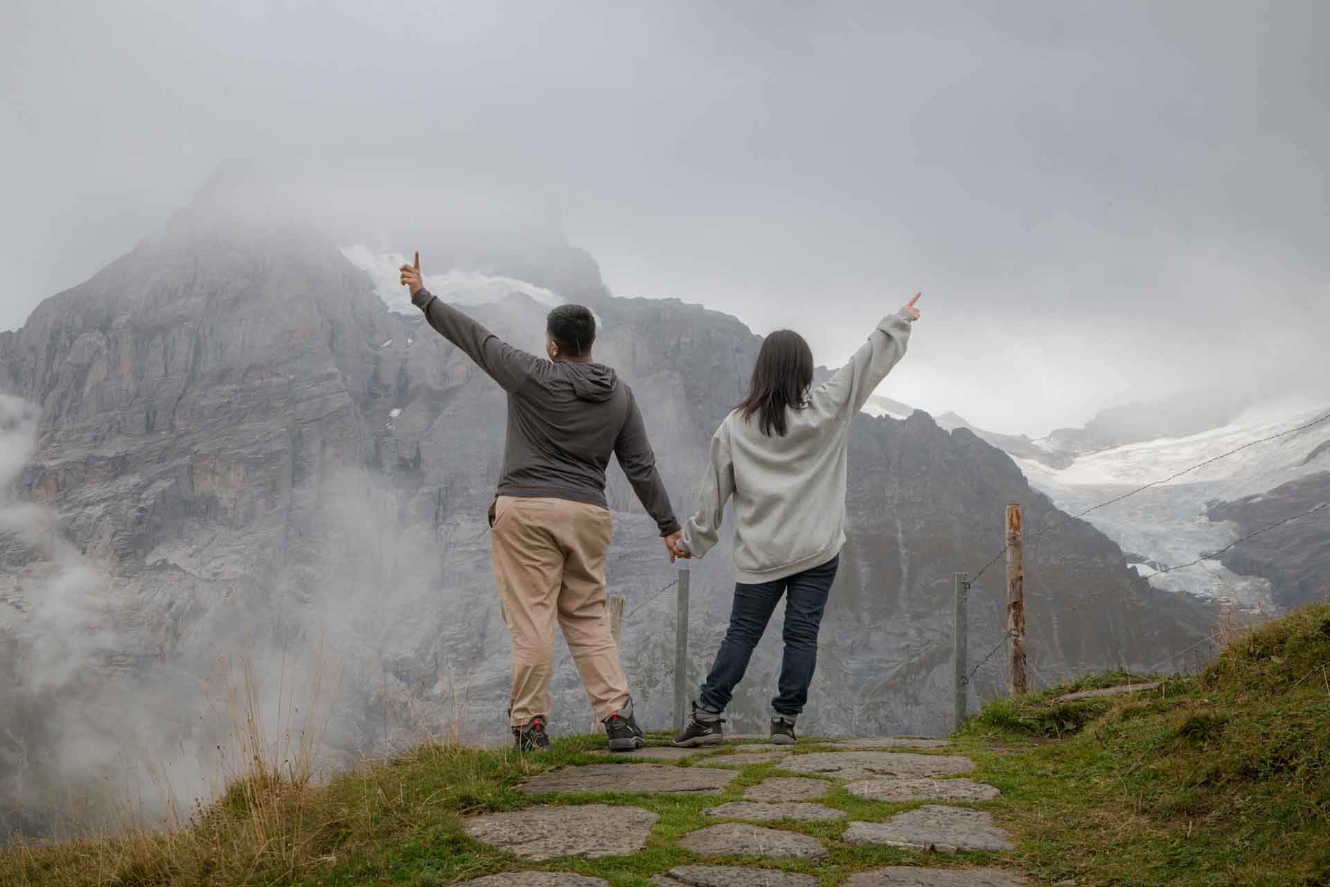 Photo shoot on Grindelwald First