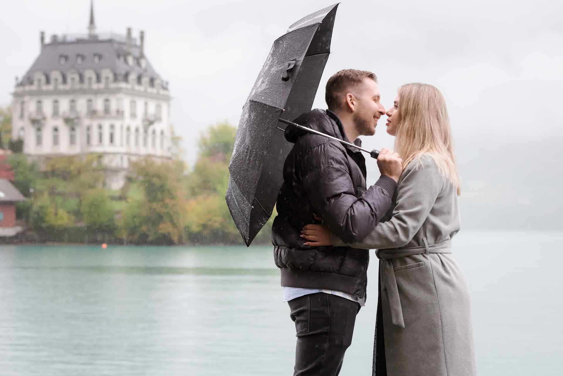 A Wet Surprise engagement in Iseltwald