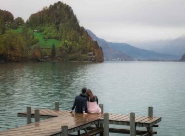 Rainy Day Engagement in Iseltwald
