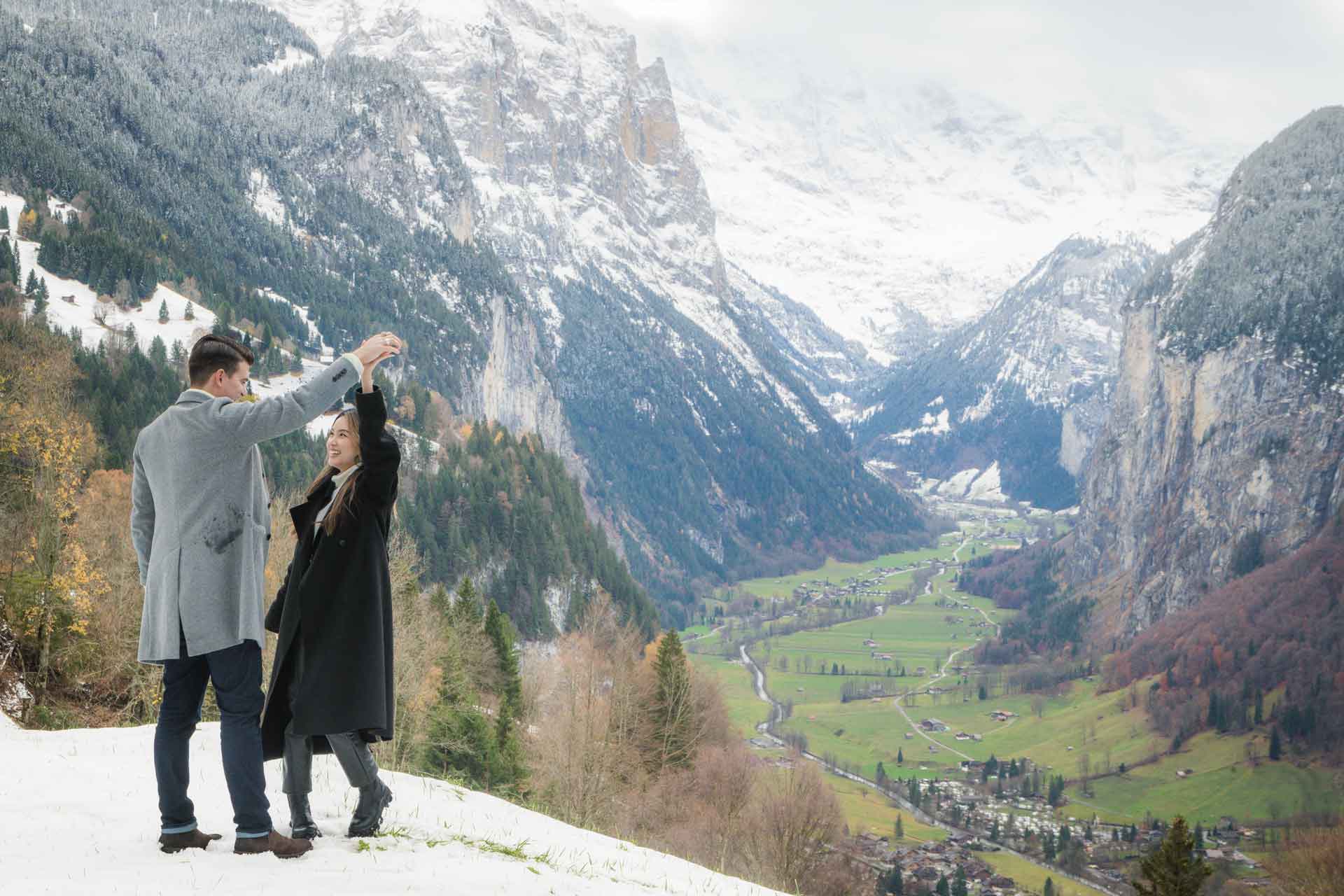 Engagement Lauterbrunnen Switzerland