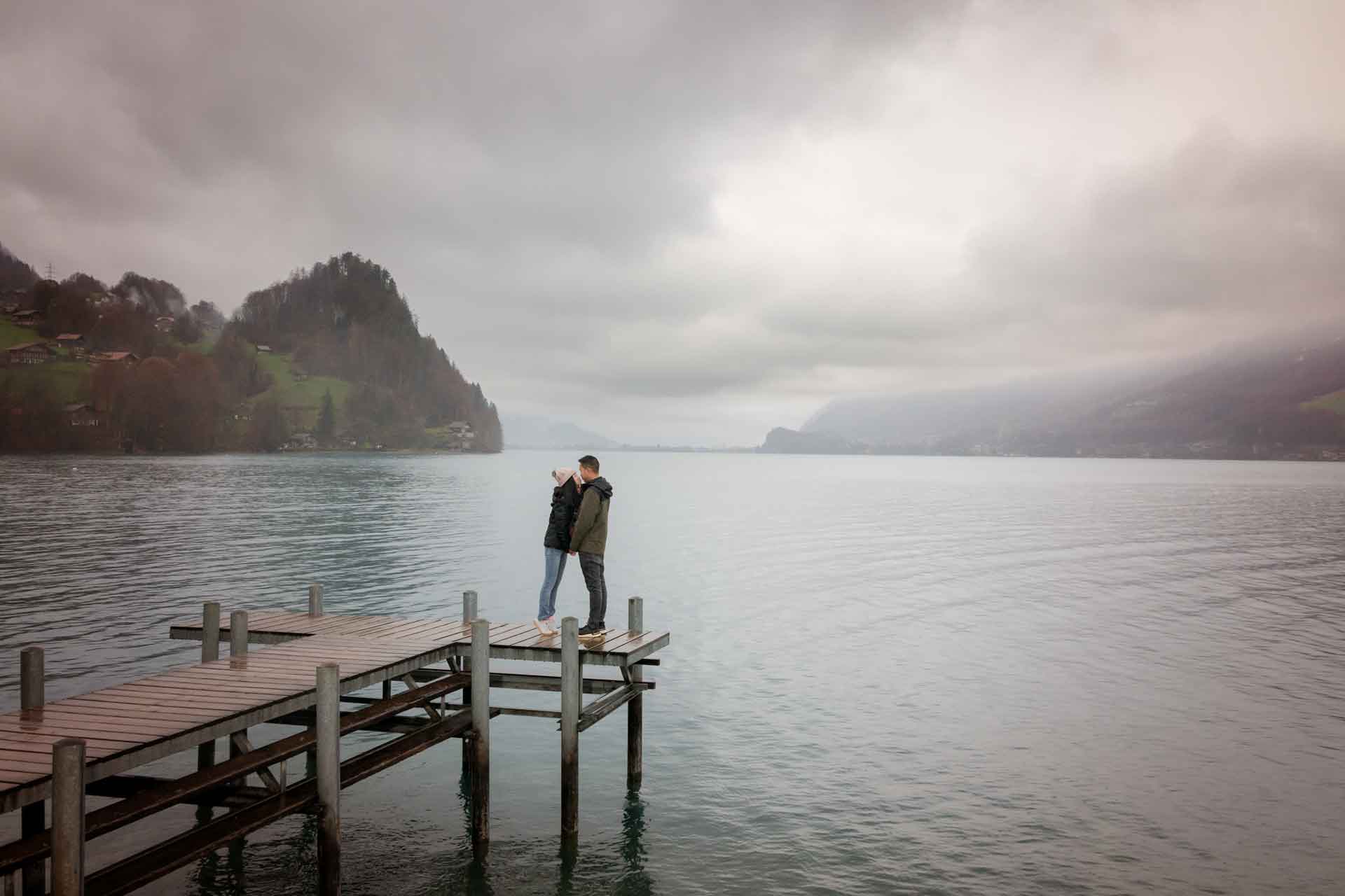 CLOY engagement on a rainy day