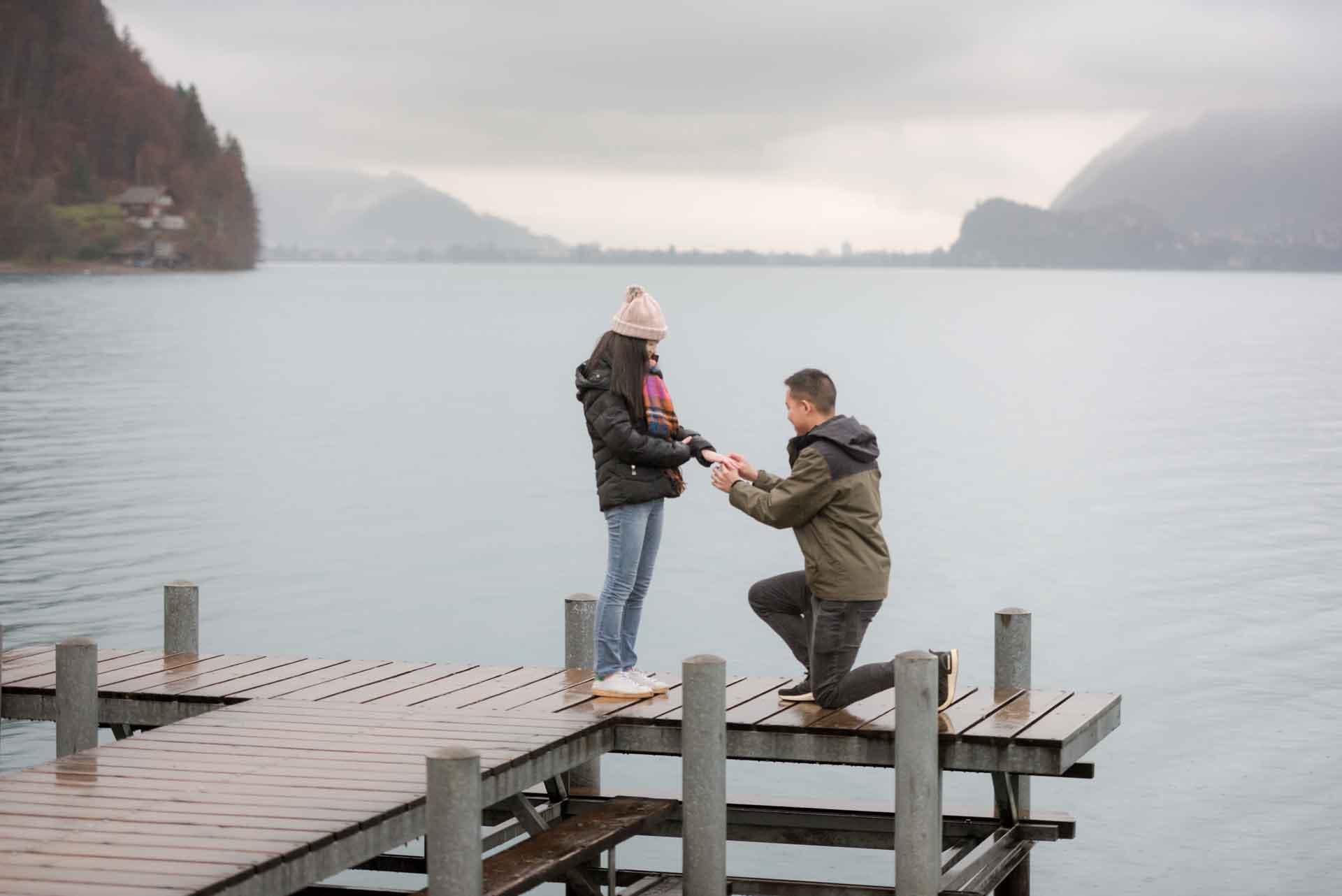 CLOY engagement on a rainy day