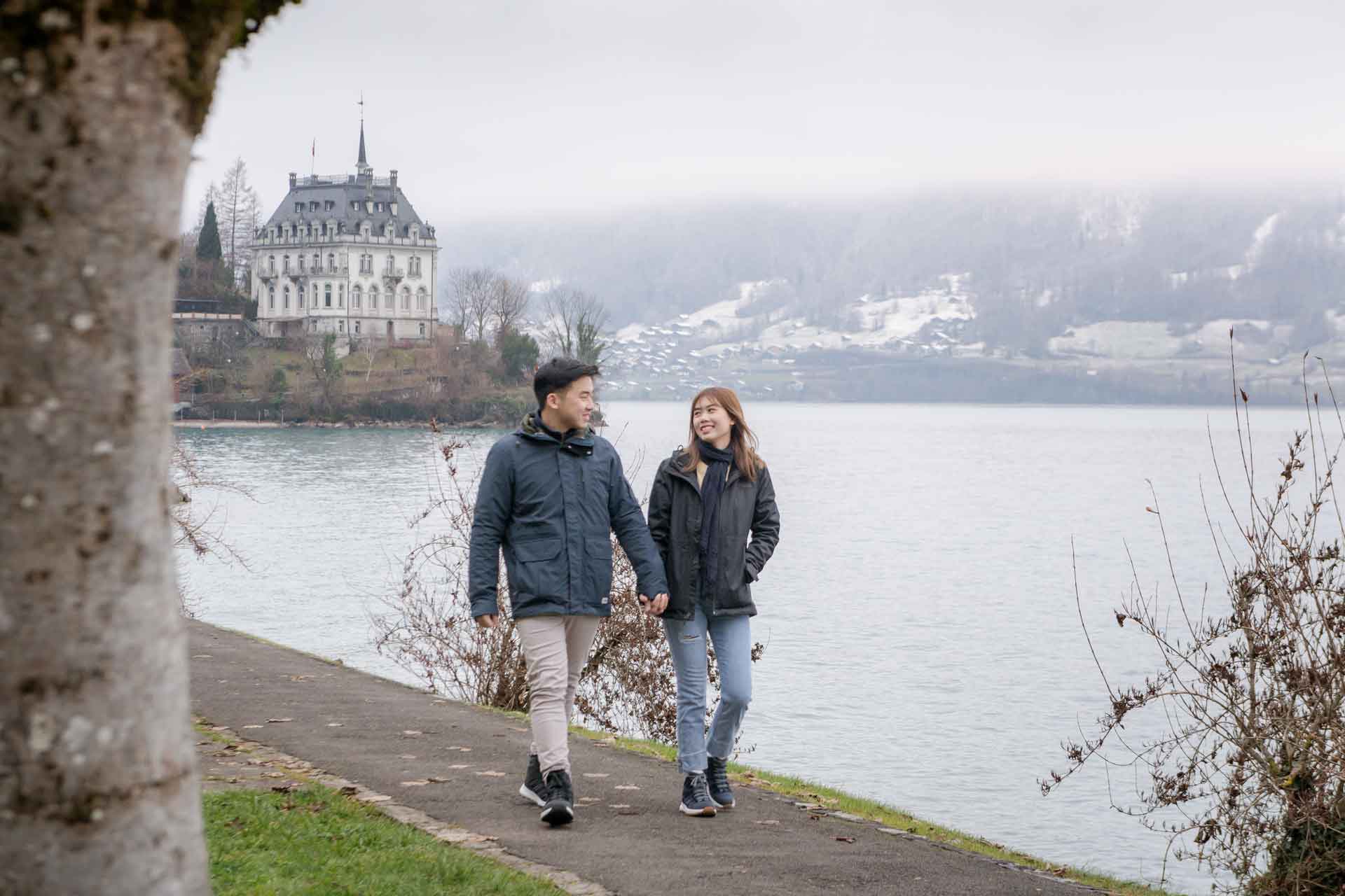 Engagement photo shoot in Iseltwald