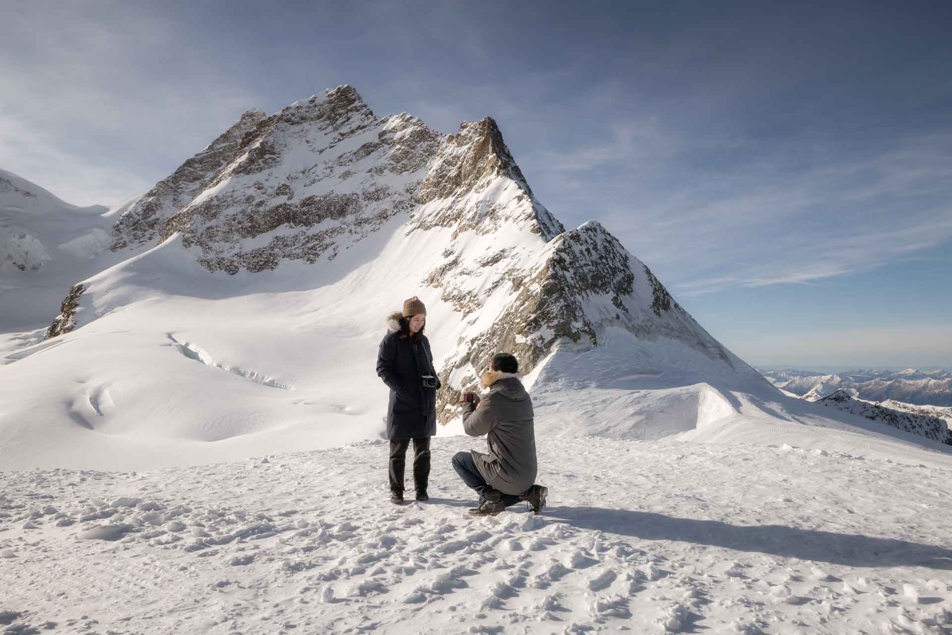 Engagement on the Jungfraujoch