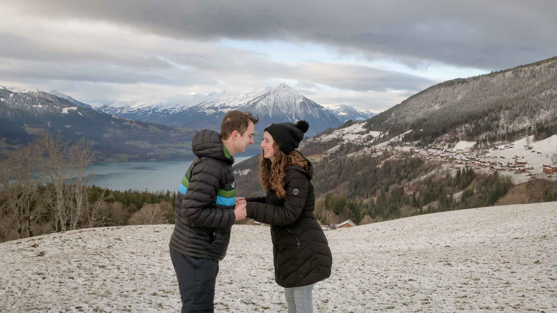 Surprise Engagement near Interlaken