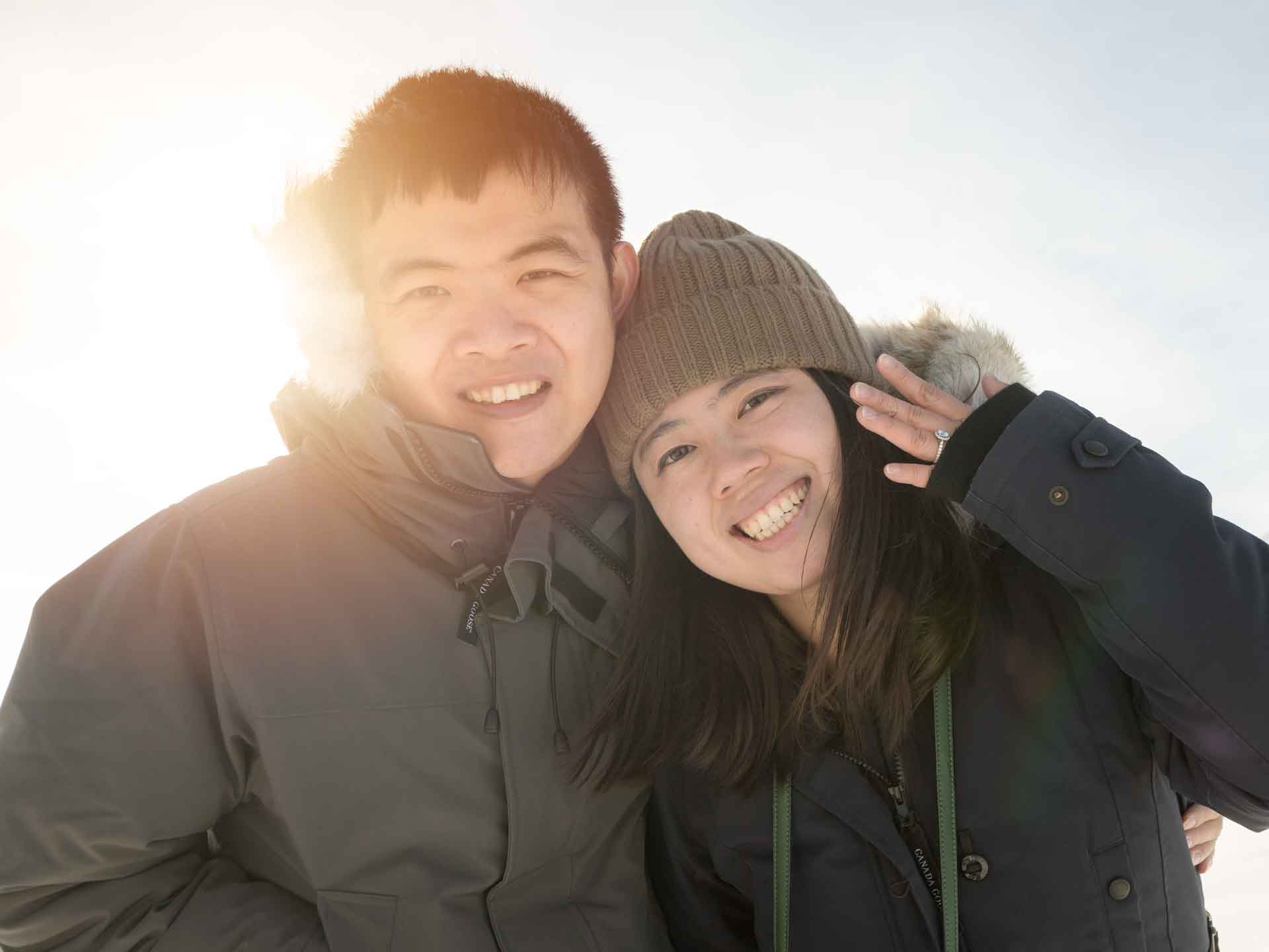 Engagement on the Jungfraujoch