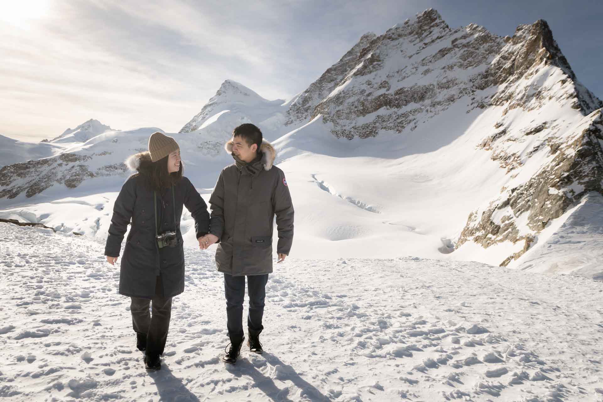 Engagement on the Jungfraujoch