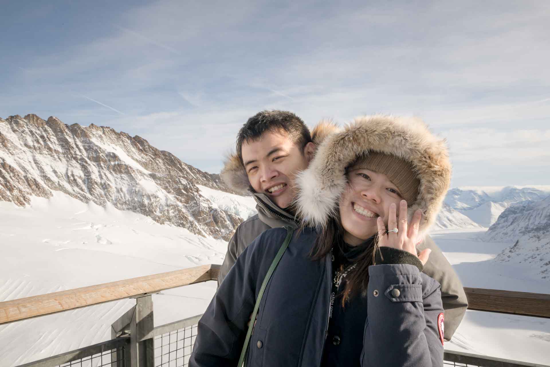 Engagement on the Jungfraujoch