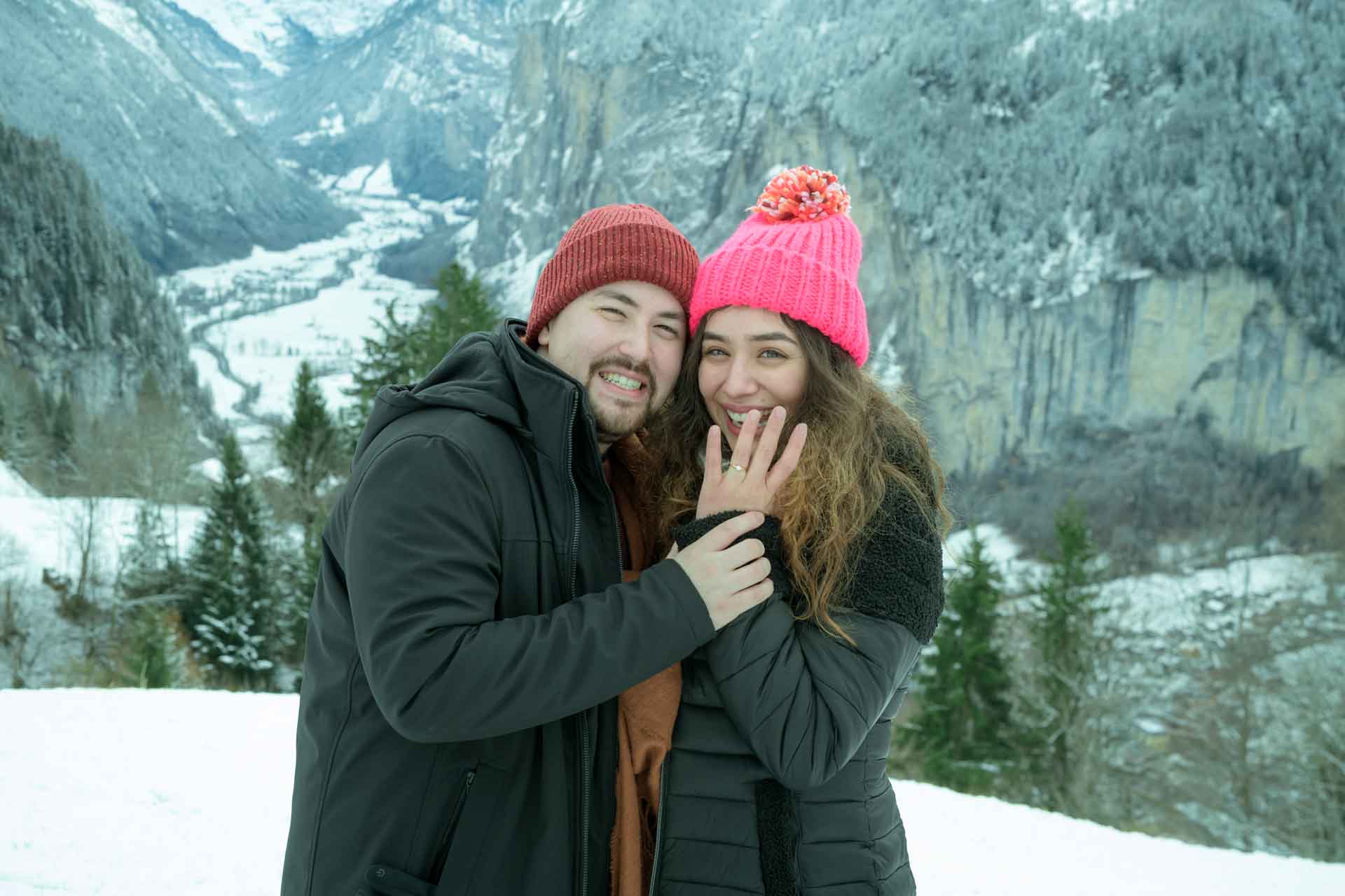 Surprise Marriage Proposal in the Snow