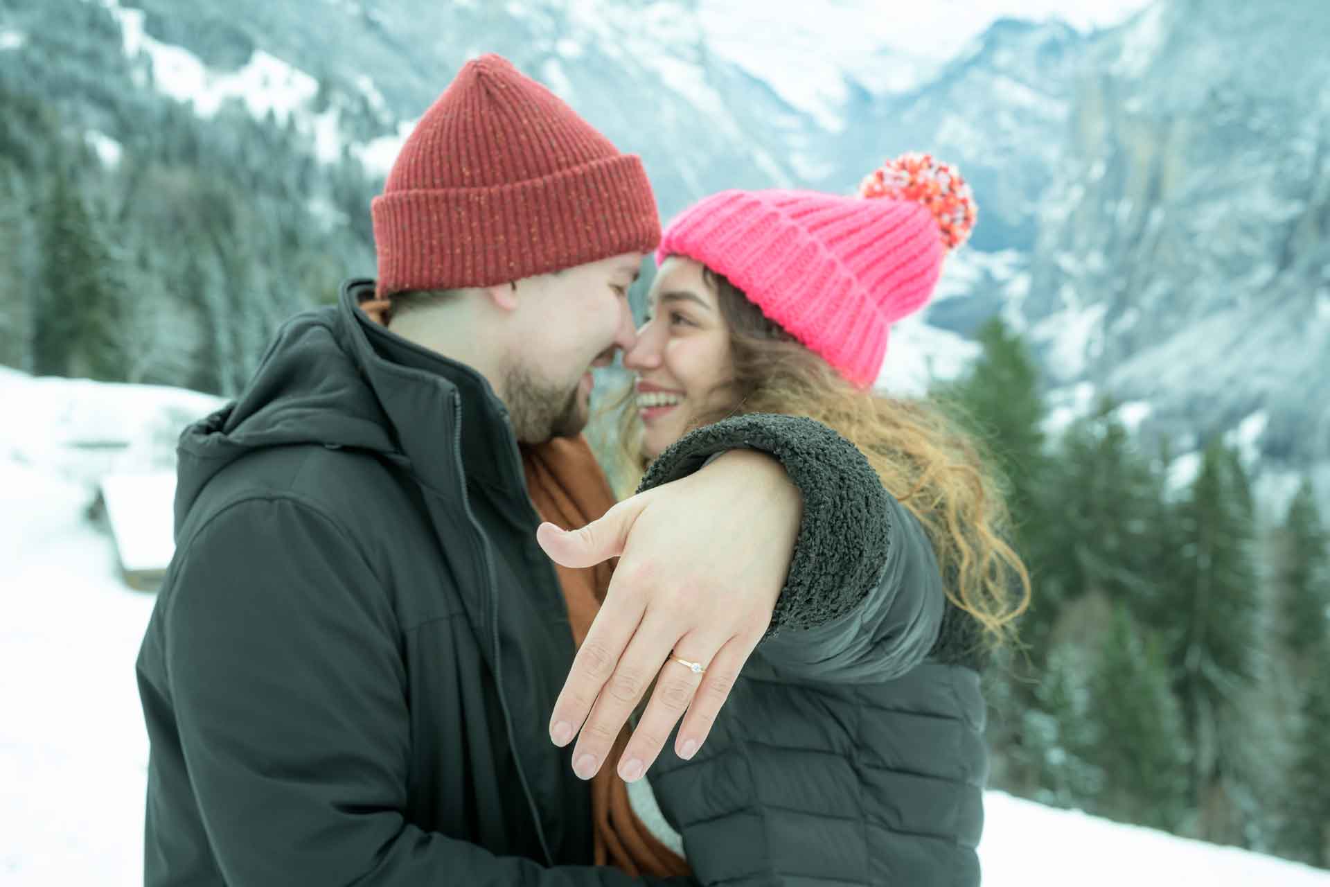 Surprise Marriage Proposal in the Snow