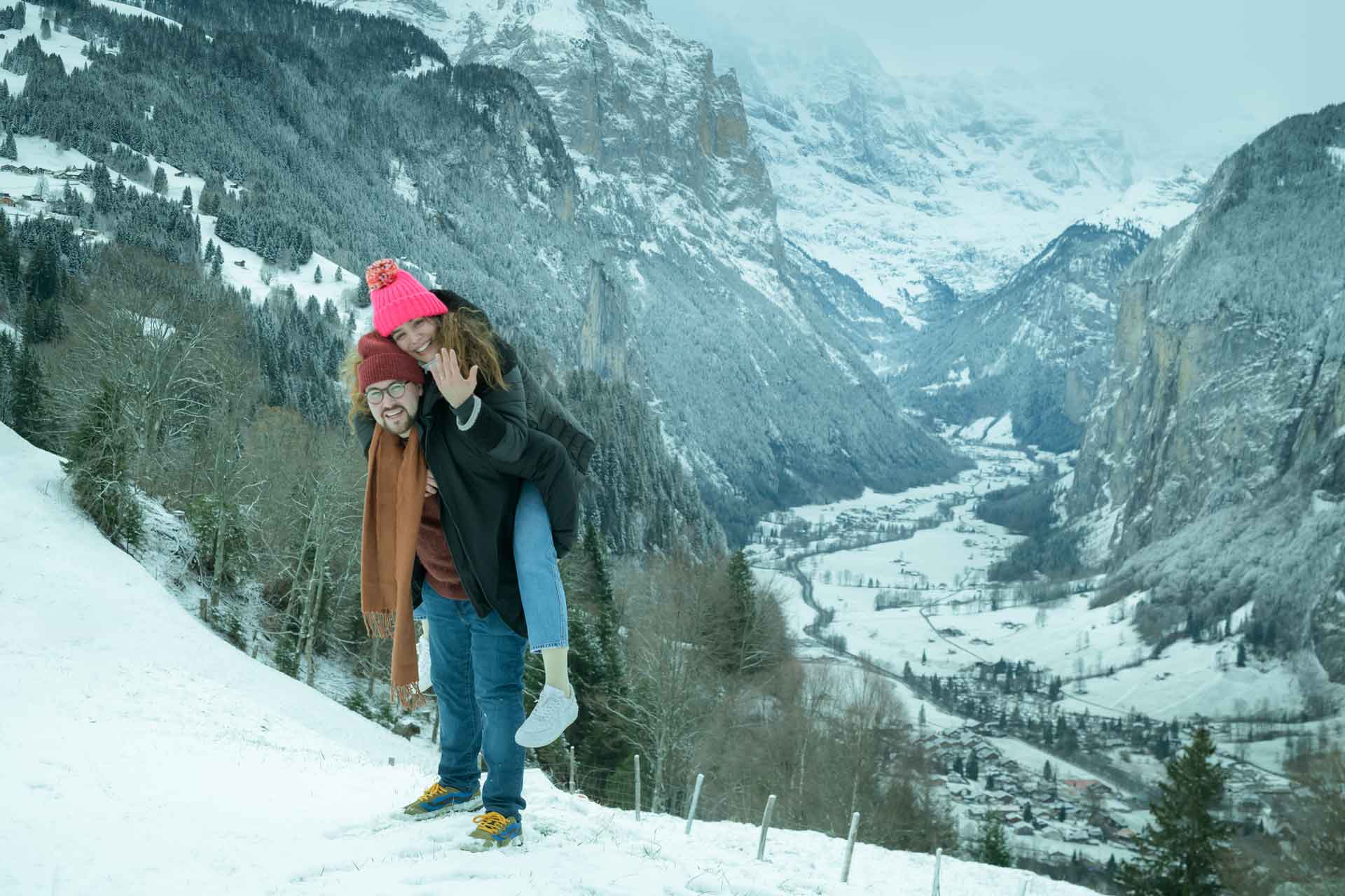 Surprise Marriage Proposal in the Snow