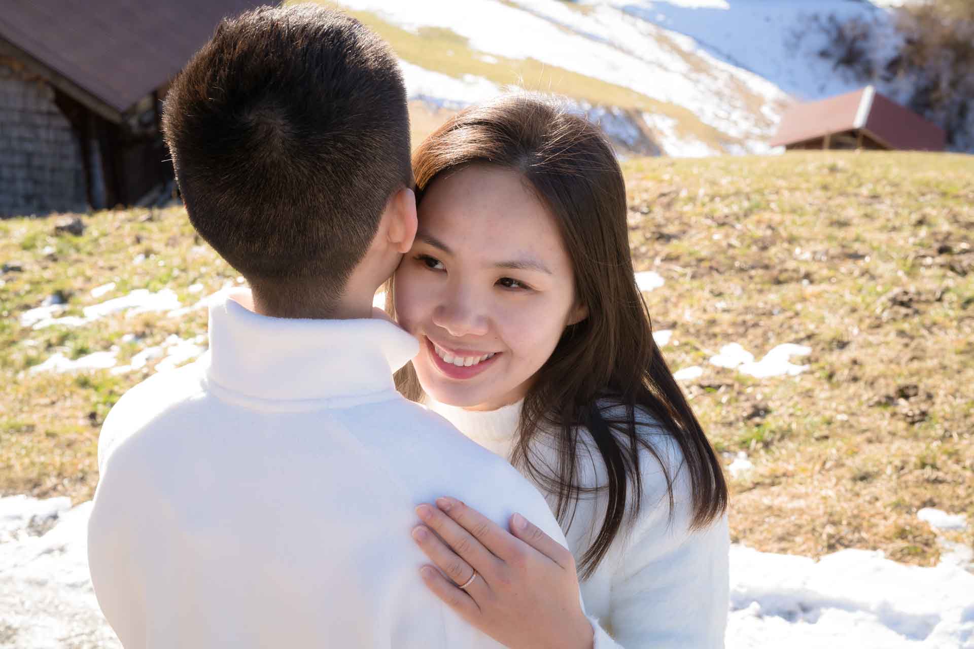 Honeymoon photo shoot near Wengen