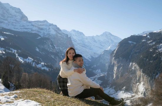 Honeymoon photo shoot in Lauterbrunnen