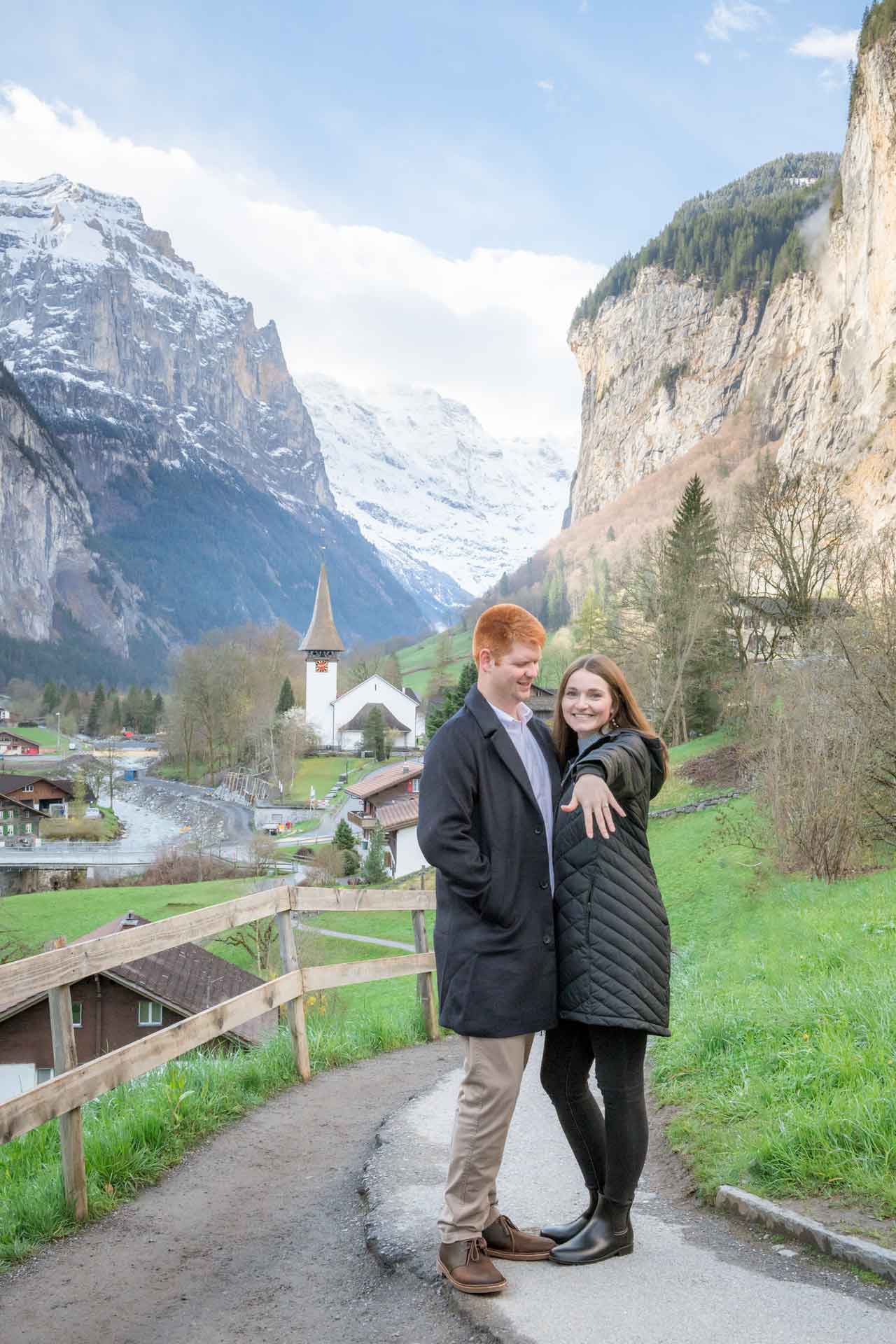 Surprise Engagement Proposal in Lauterbrunnen