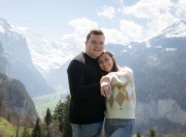 Marriage proposal in the Swiss Alps