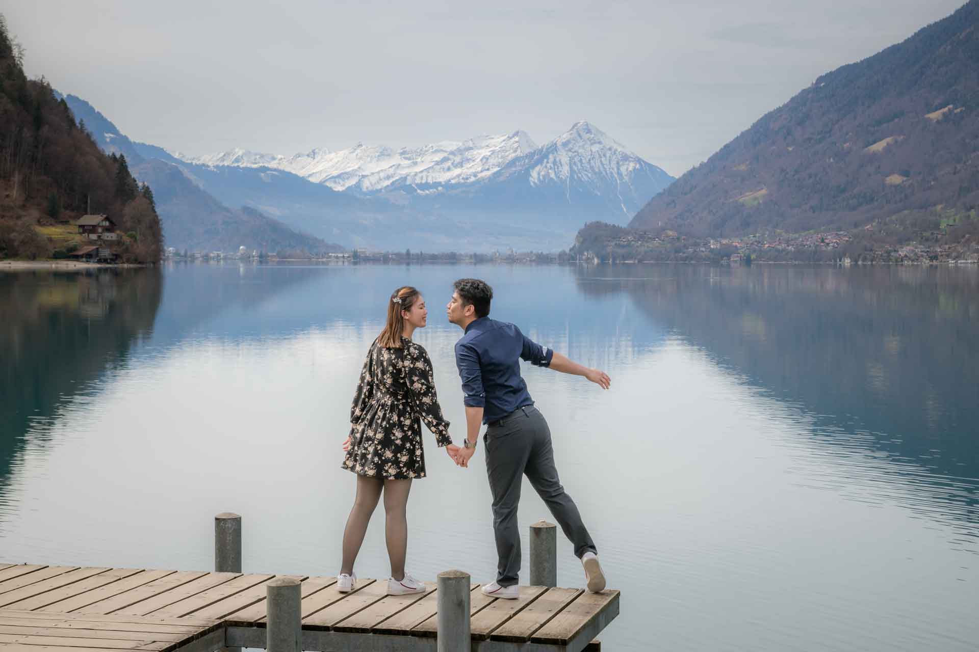 Iseltwald Pier Couples Photo Shoot