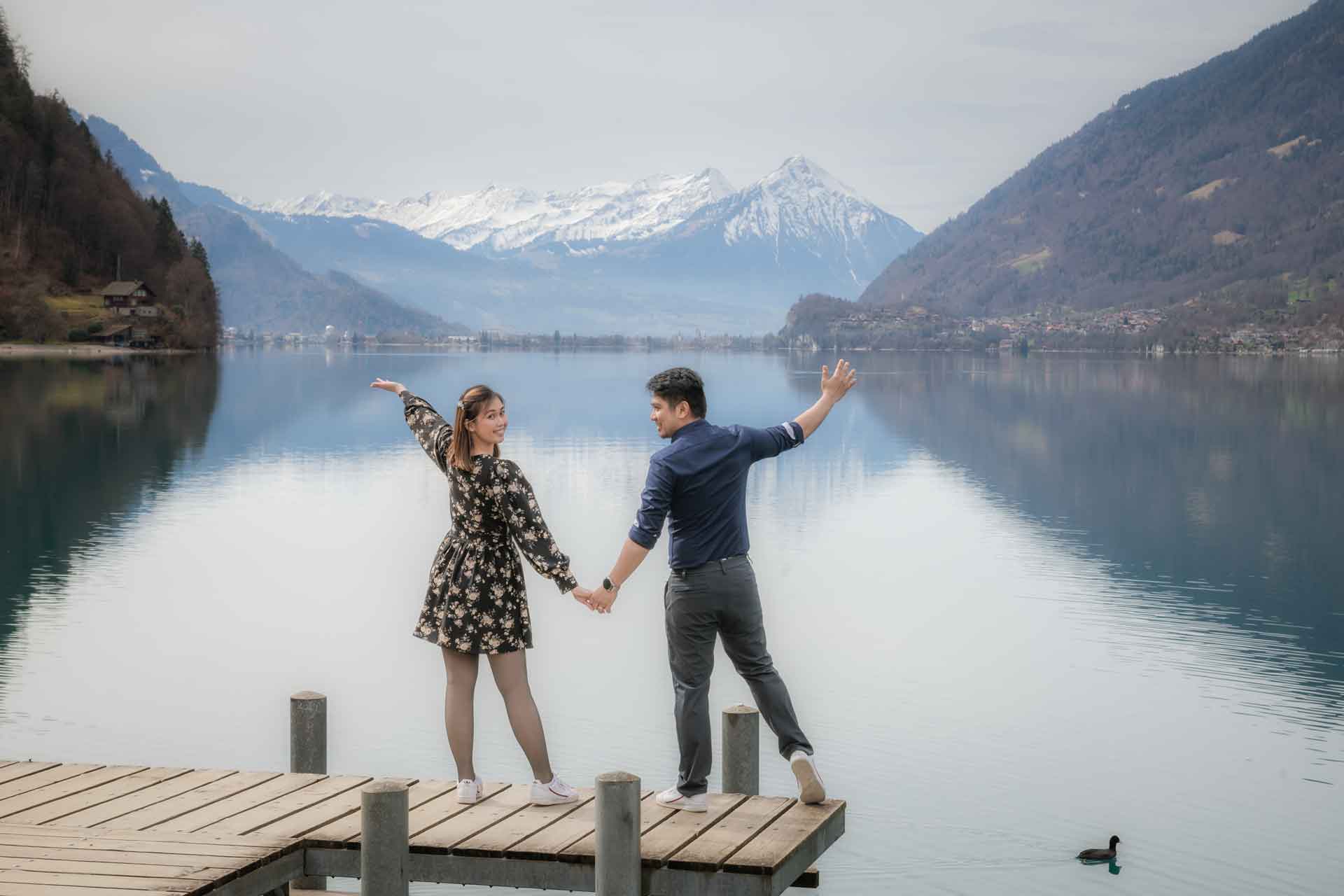 Iseltwald Pier Couples Photo Shoot