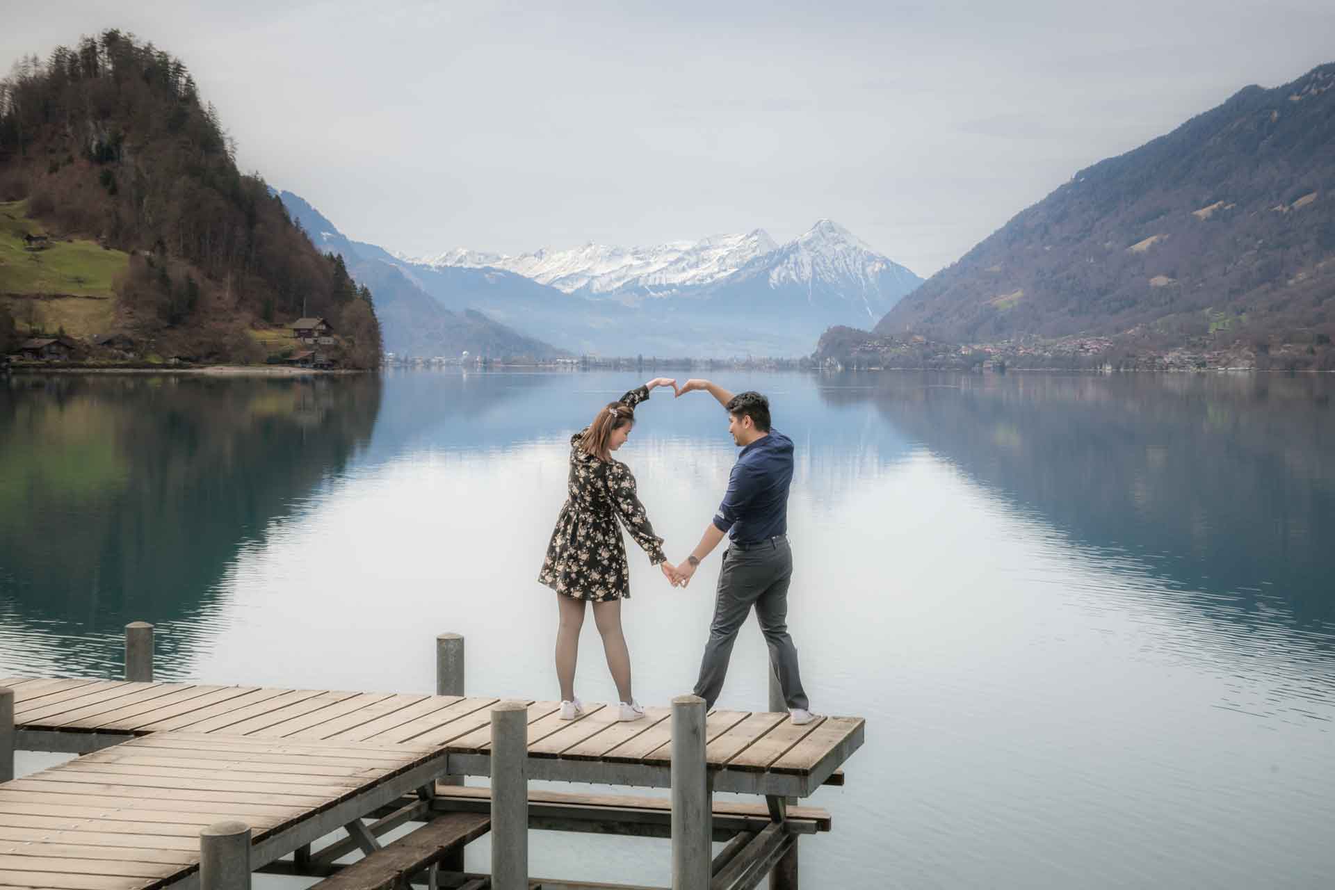 Iseltwald Pier Couples Photo Shoot