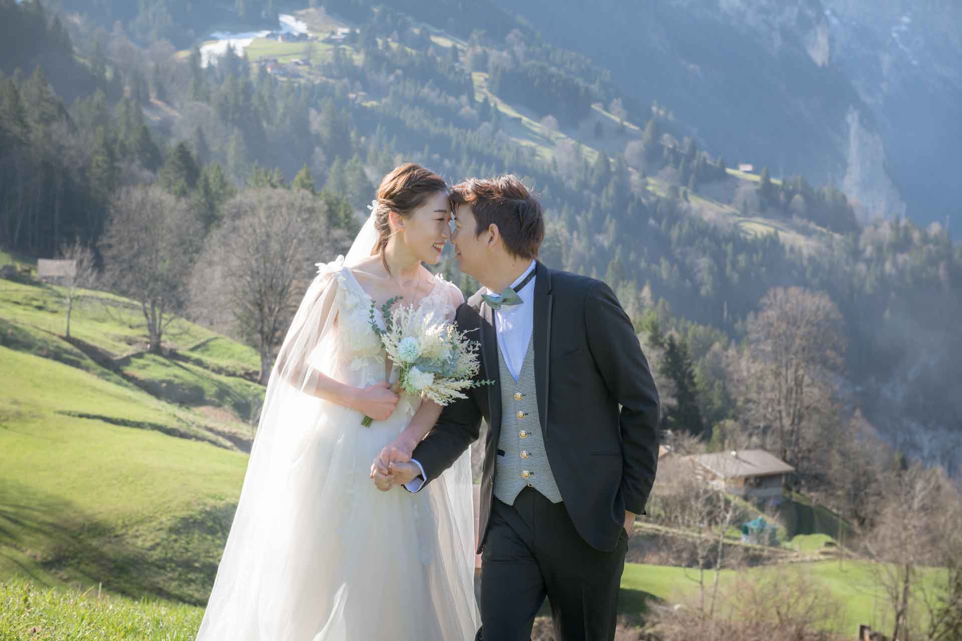 Wedding Photo Shoot in Wengen