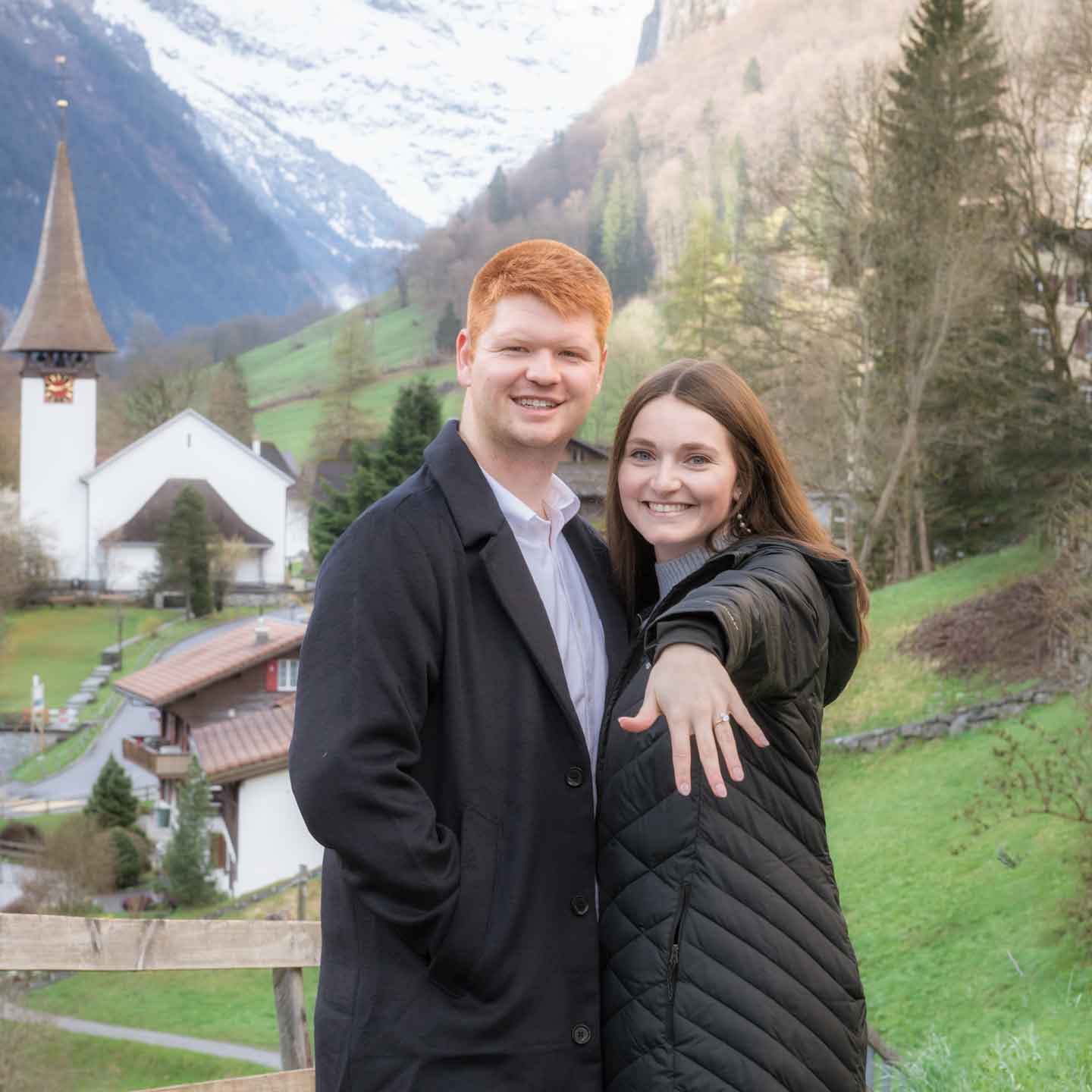 Surprise Engagement Proposal in Lauterbrunnen