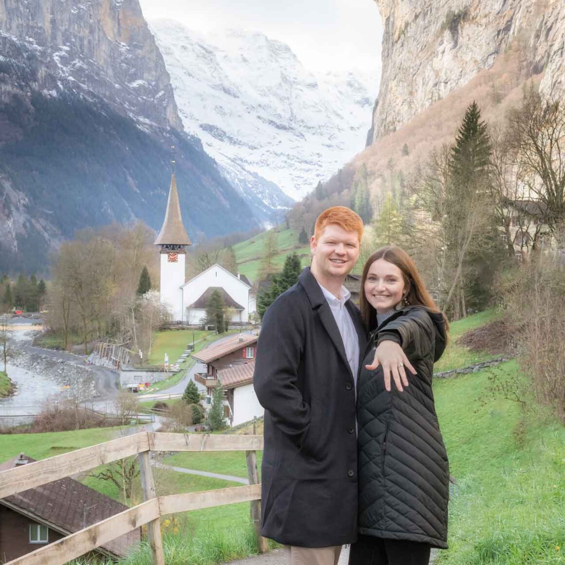 Surprise Engagement Proposal in Lauterbrunnen