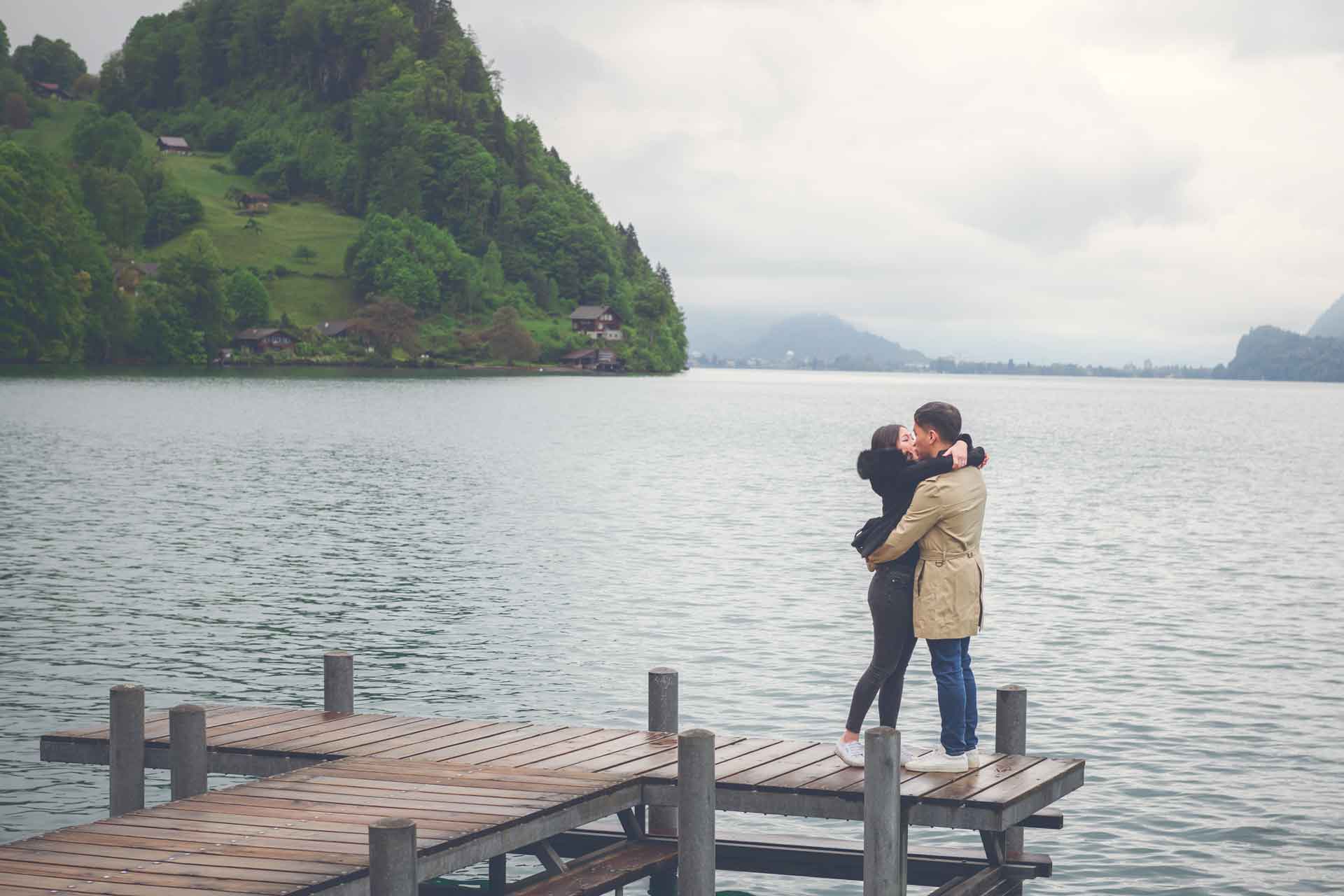 Marriage Proposal on Iseltwald Pier