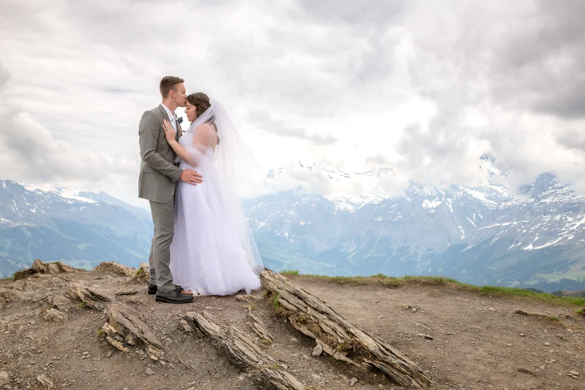 After Wedding Photo Shoot on Mannlichen Mountain
