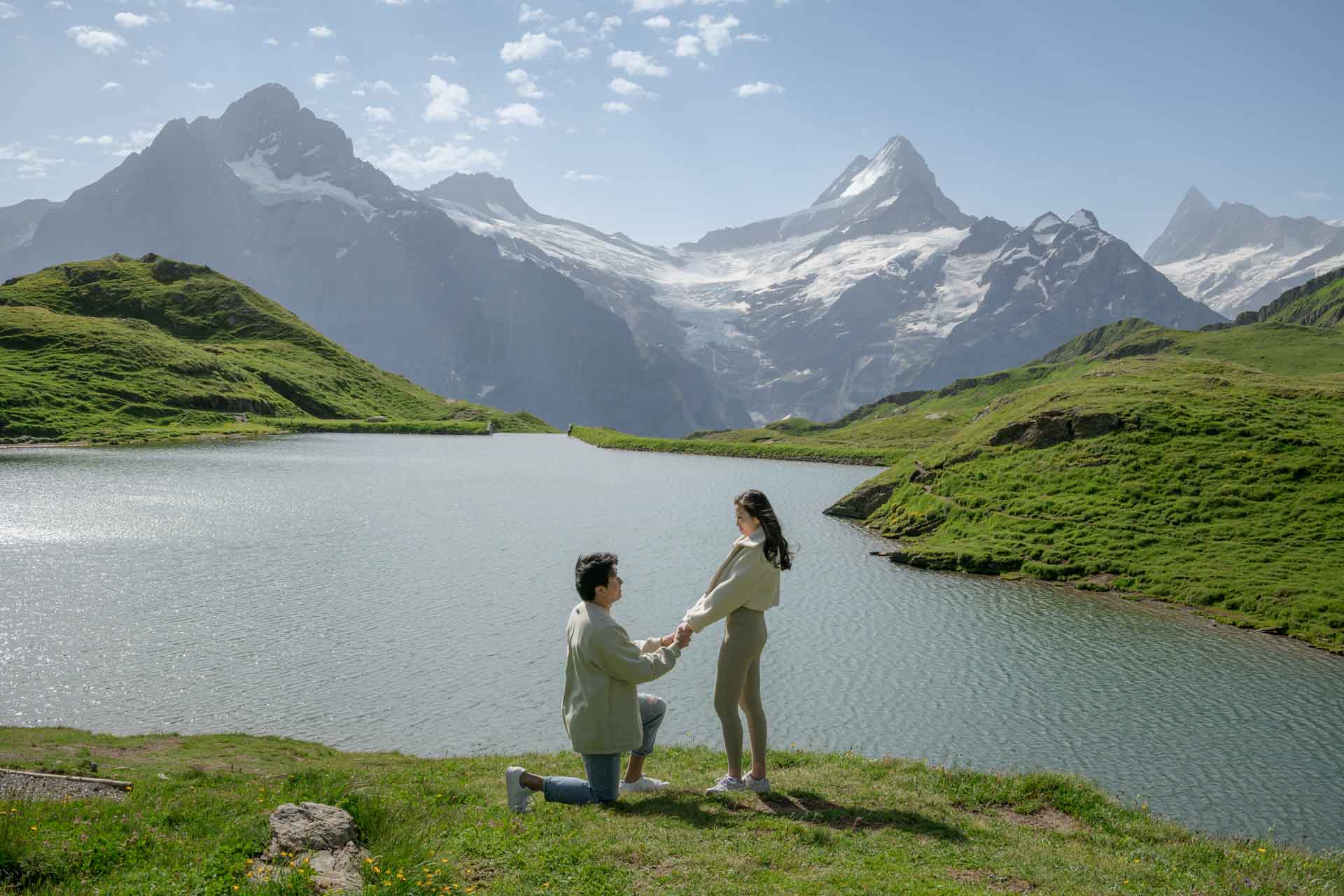 Engagement at Bachalpsee Lake