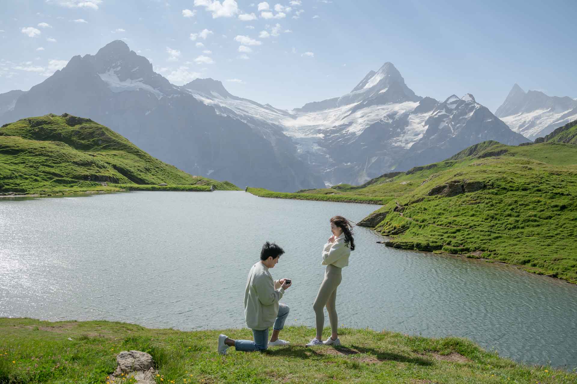 Engagement at Bachalpsee Lake