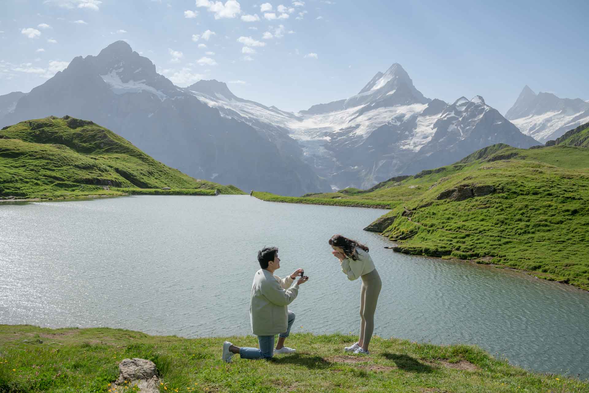 Engagement at Bachalpsee Lake