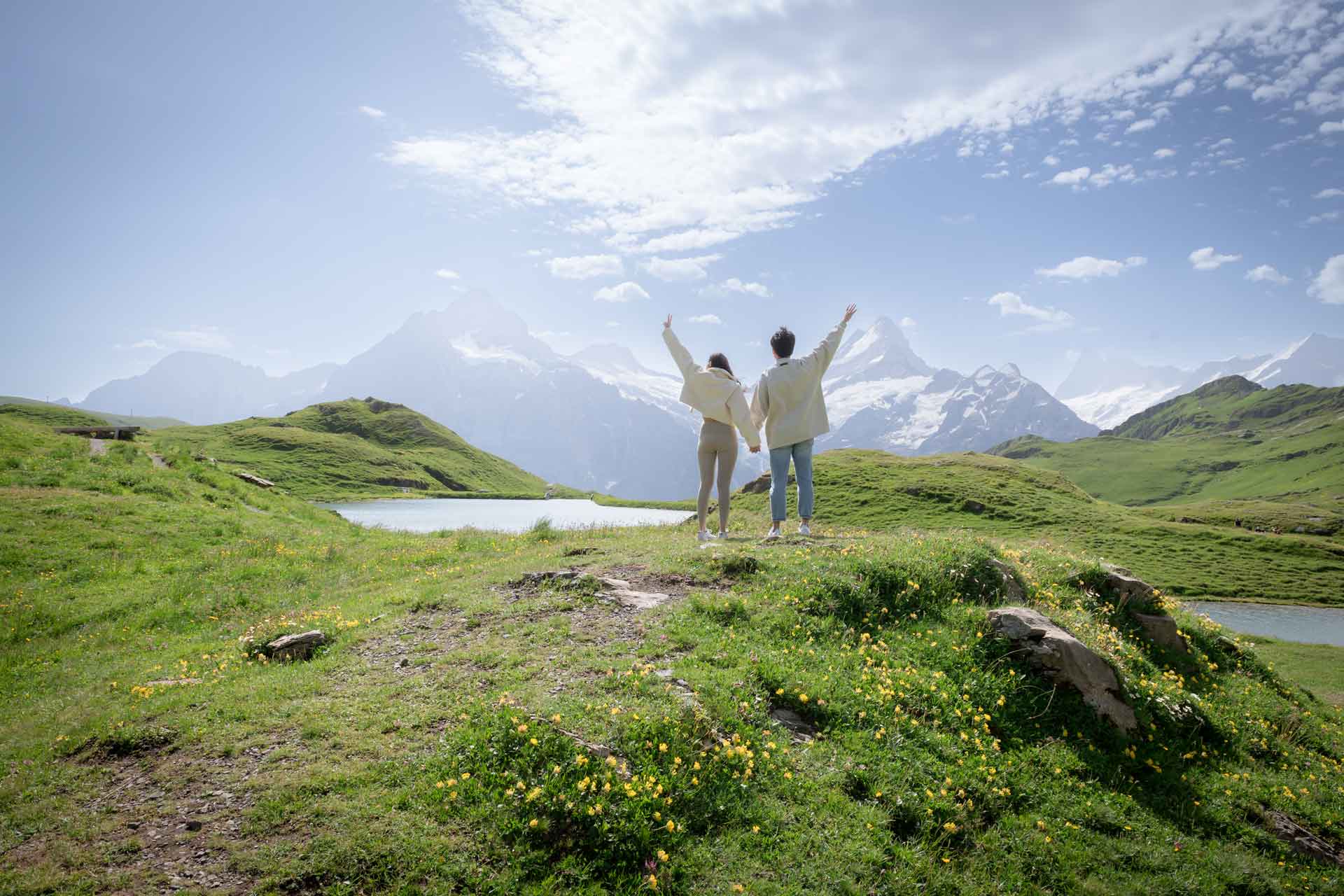 Engagement at Bachalpsee Lake