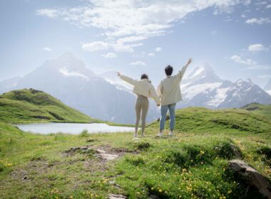 Engagement at Bachalpsee Lake