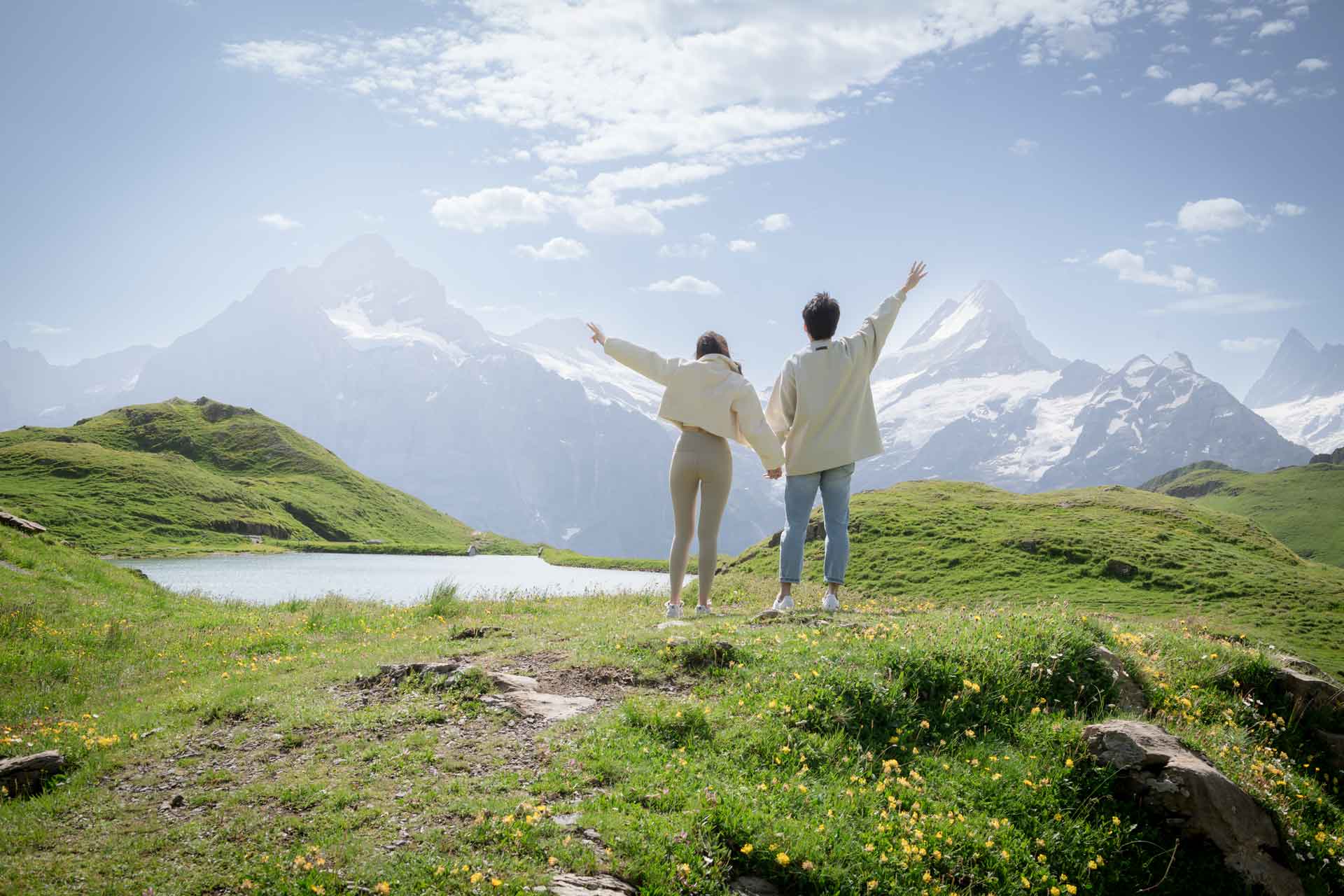 Engagement at Bachalpsee Lake