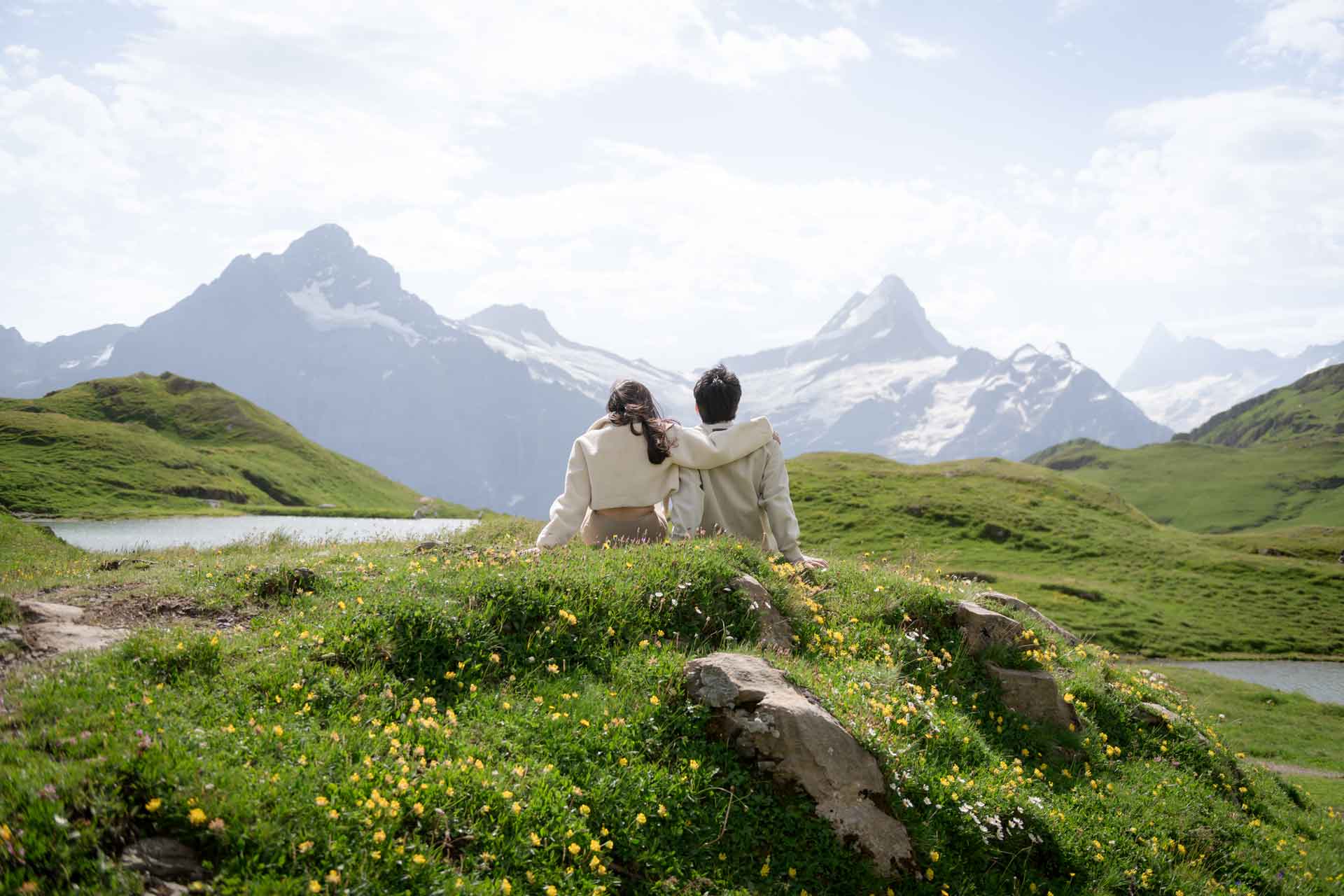 Engagement at Bachalpsee Lake