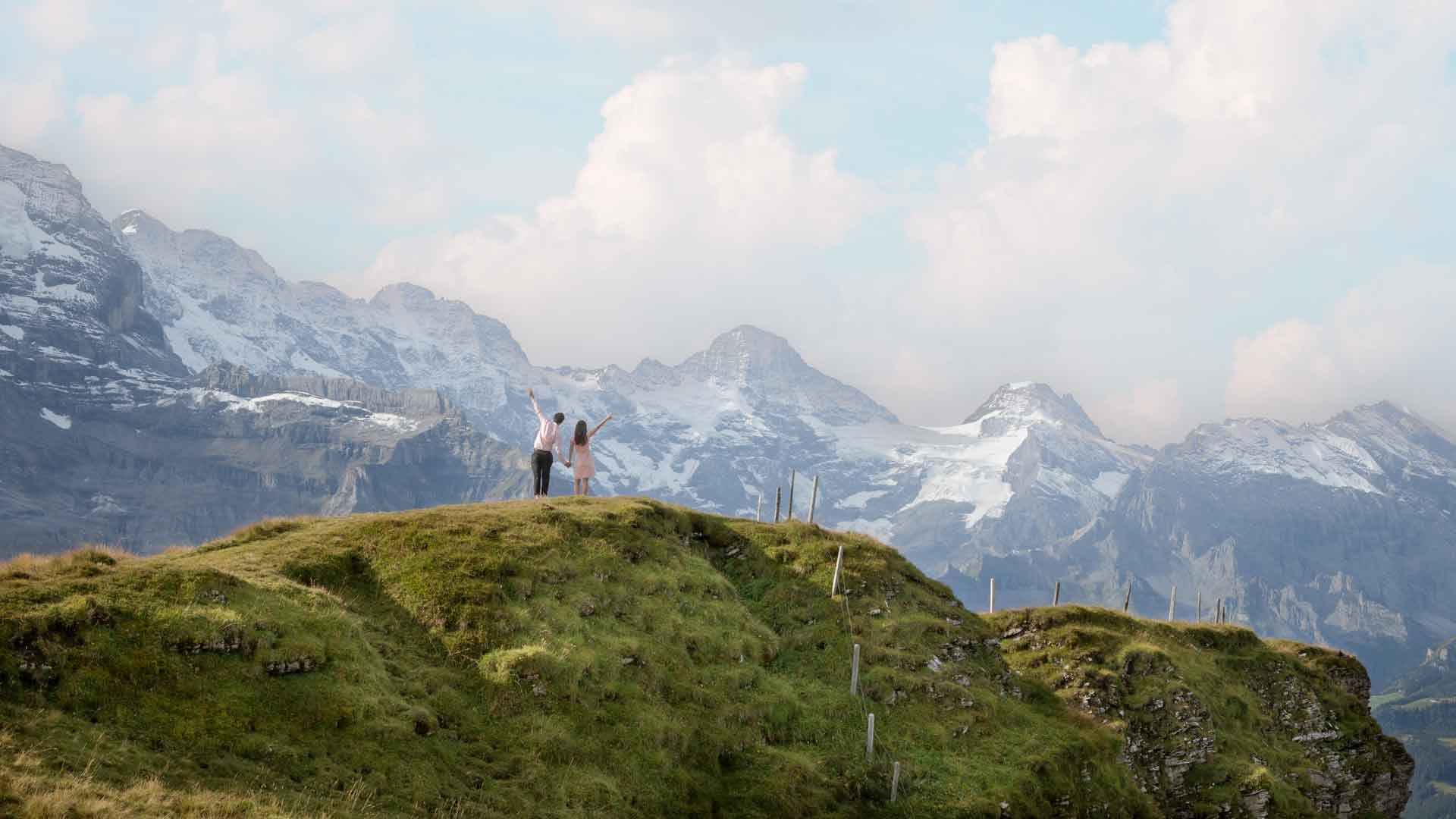 Couples Photo Shoot on Männlichen Mountain