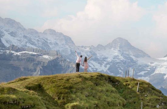 Couples Photo Shoot on Männlichen Mountain