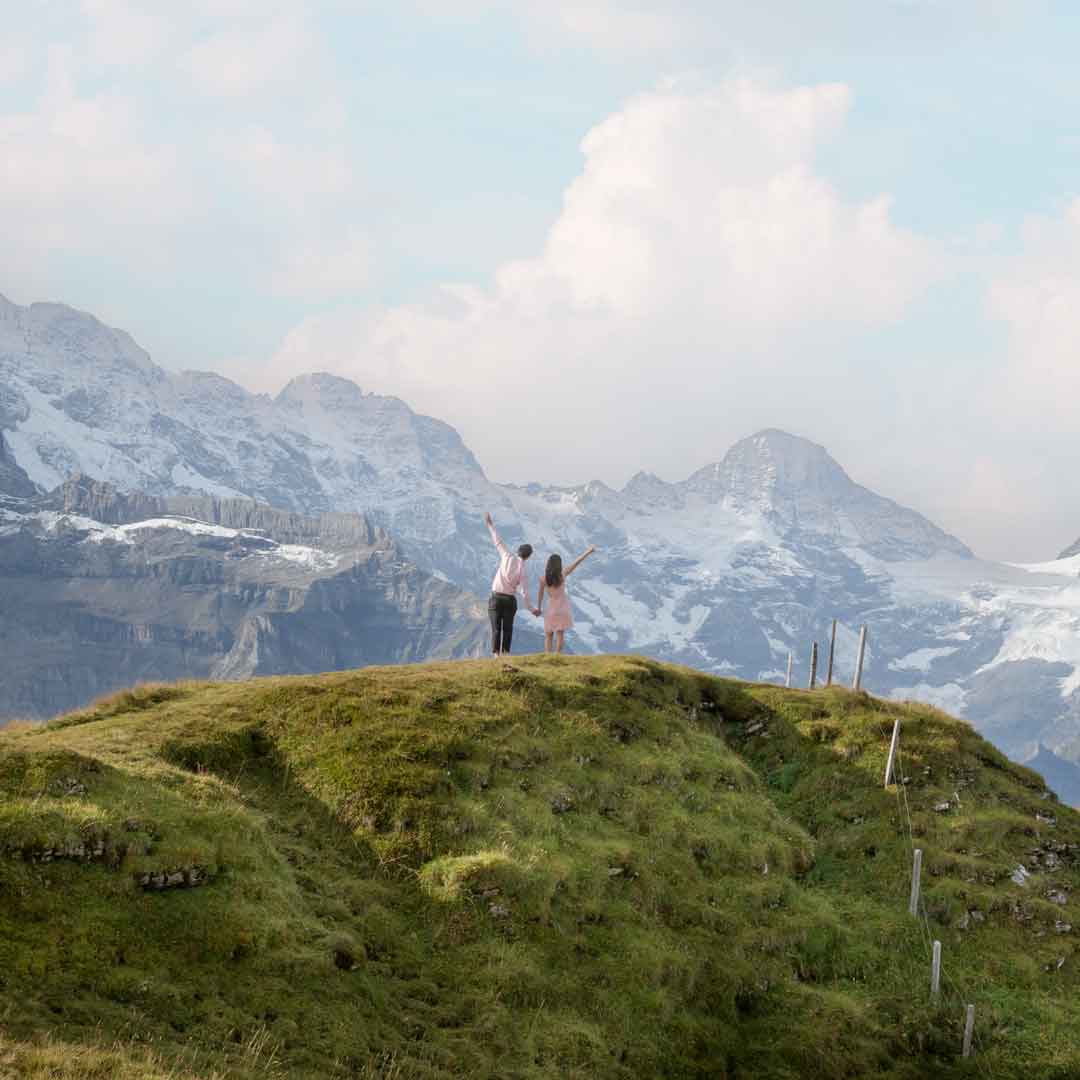 Couples Photo Shoot on Männlichen Mountain