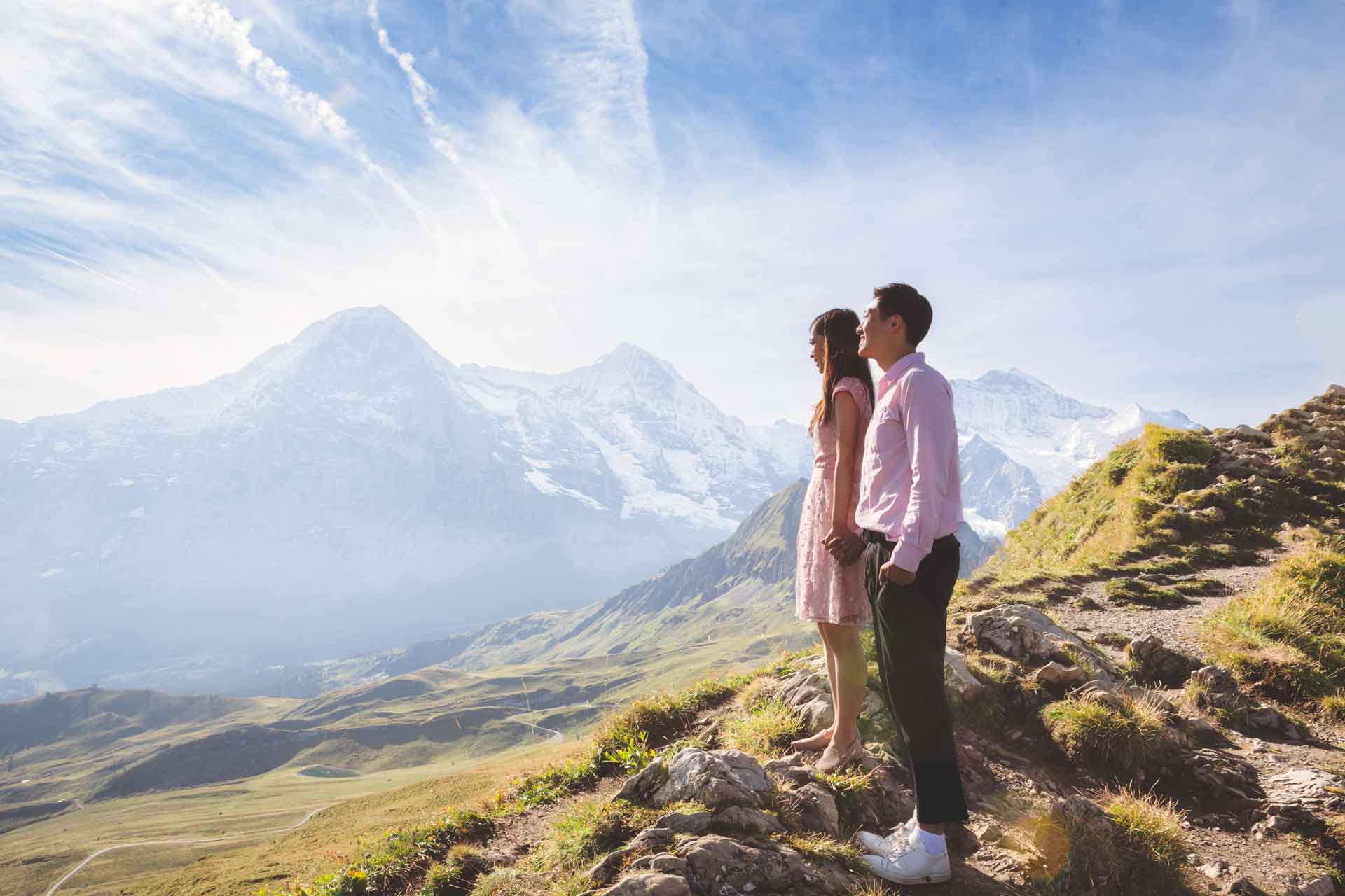 Couples Photo Shoot on Männlichen Mountain