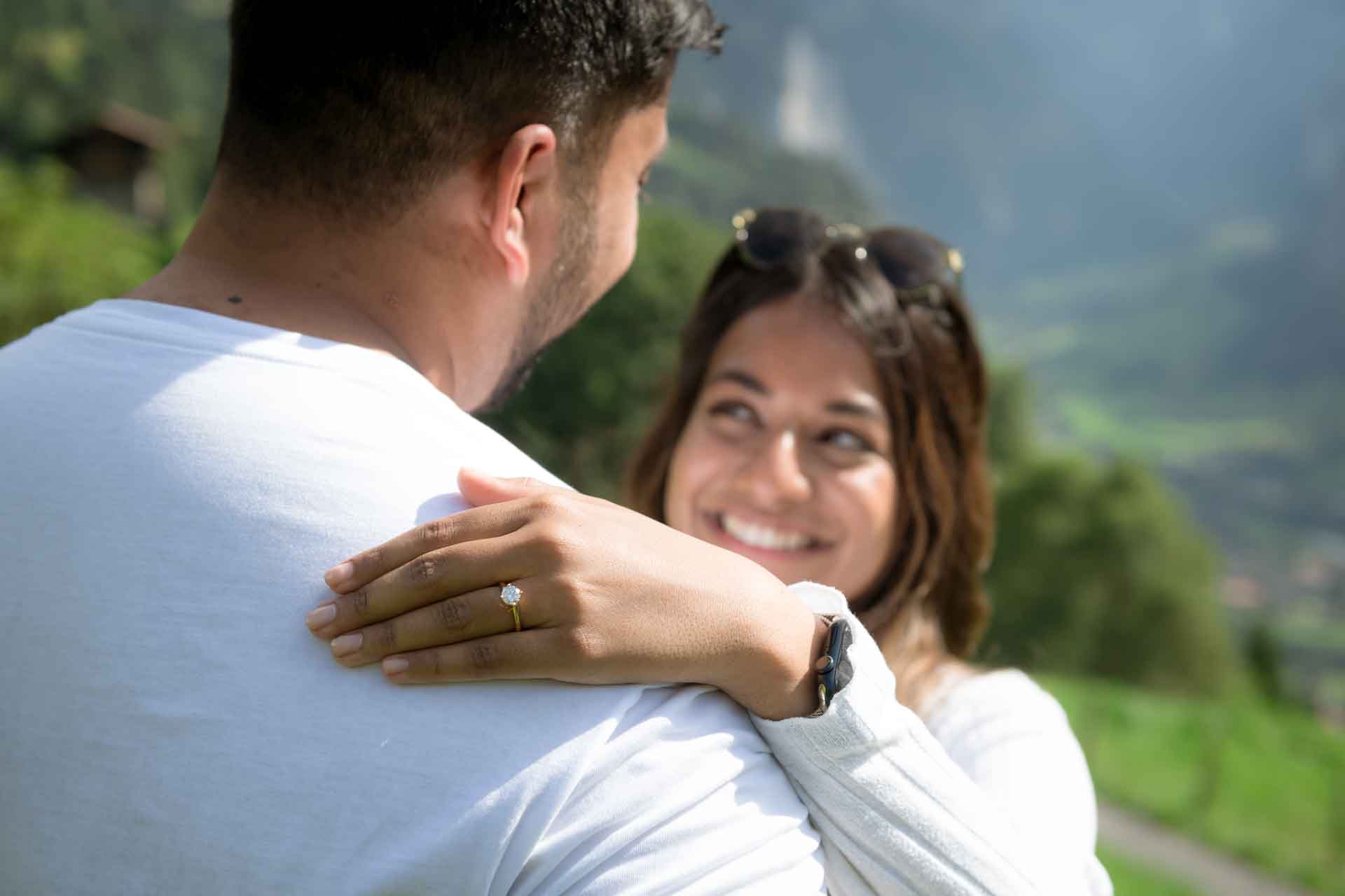 Marriage Proposal in Lauterbrunnen