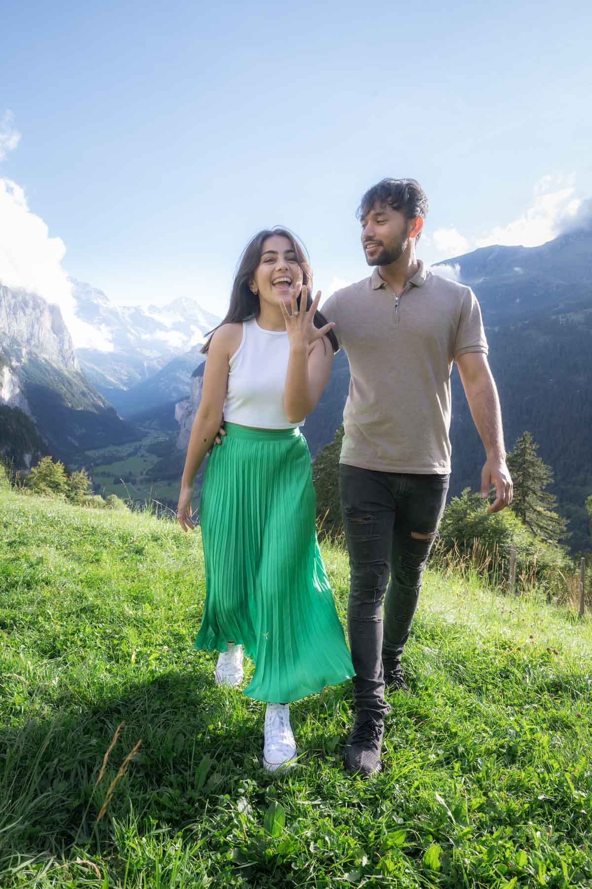 Surprise Engagement in Lauterbrunnen