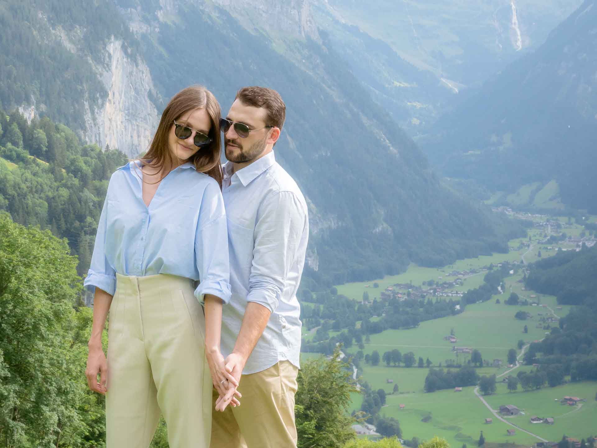 Couples photo shoot in Lauterbrunnen