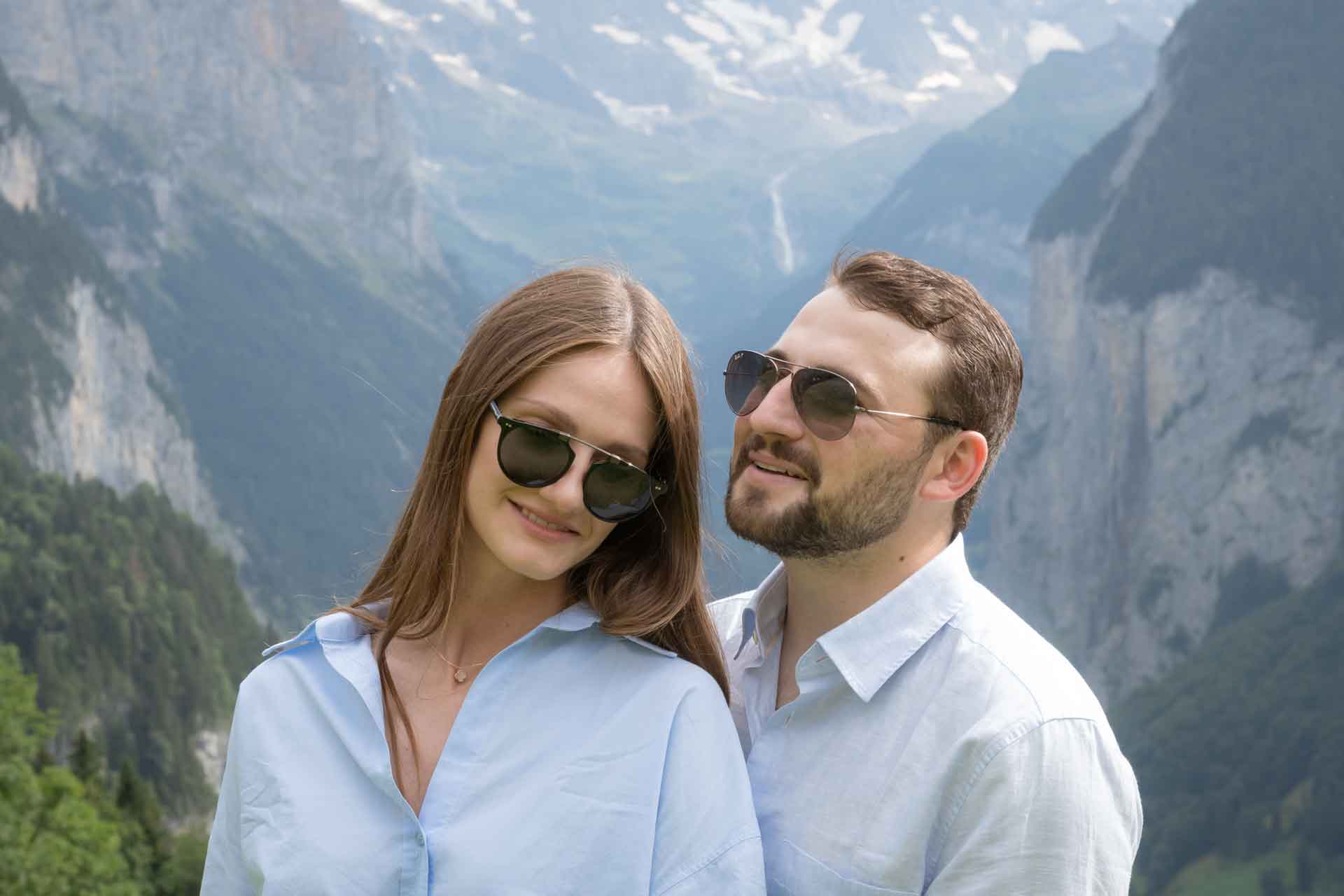 Couples photo shoot in Lauterbrunnen
