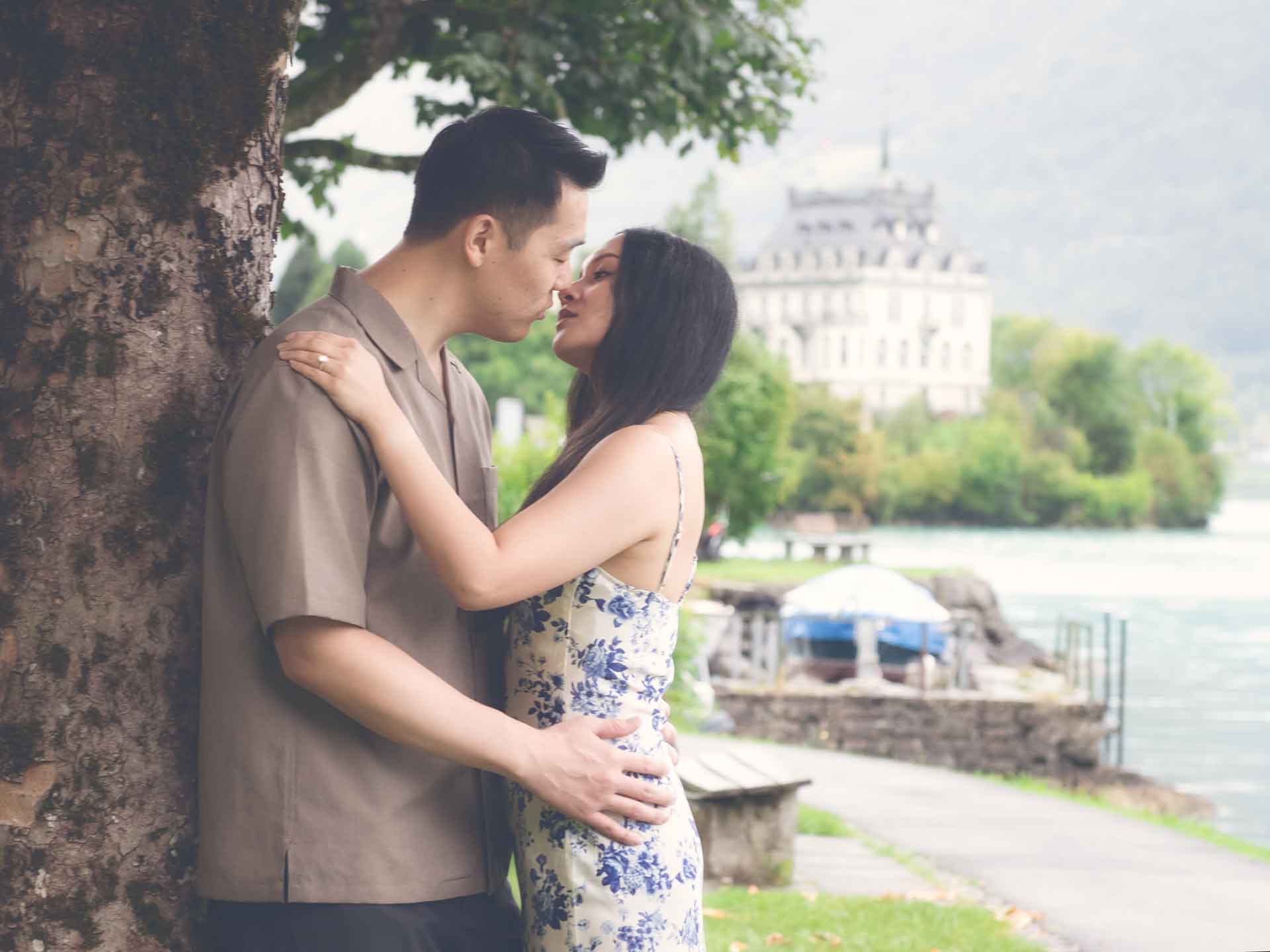 Marriage Proposal On A Rainy Day