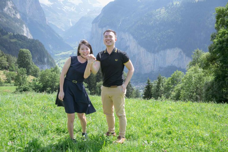 Engagement in the Swiss Alps