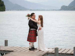 Post Wedding Photo Shoot on Iseltwald Pier