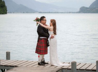 Post Wedding Photo Shoot on Iseltwald Pier
