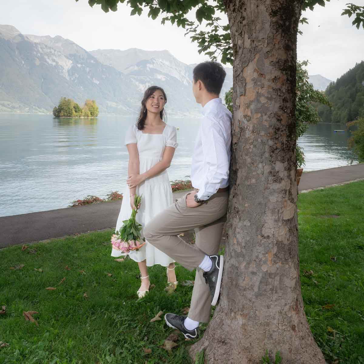 Before Wedding photo shoot in Interlaken Switzerland